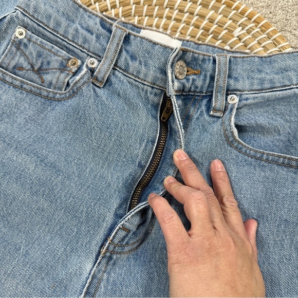 Unpublished Women’s Rae Olympic Straight Leg Jeans High Rise Medium Wash Blue 23 - Picture 9 of 15